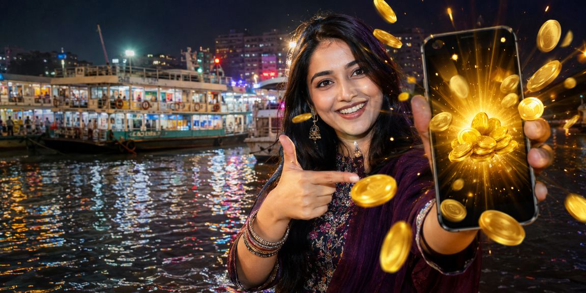ঢাকার একটি মডেল মোবাইলে বিকাশ ব্যবহার করছেন